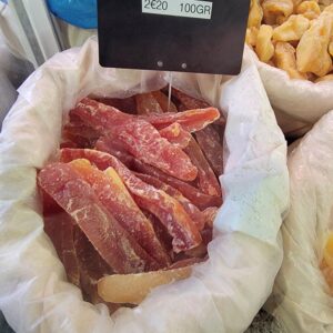 Papaye grande lamelle déshydratée